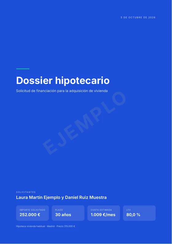 Portada de ejemplo de la plantilla Modern